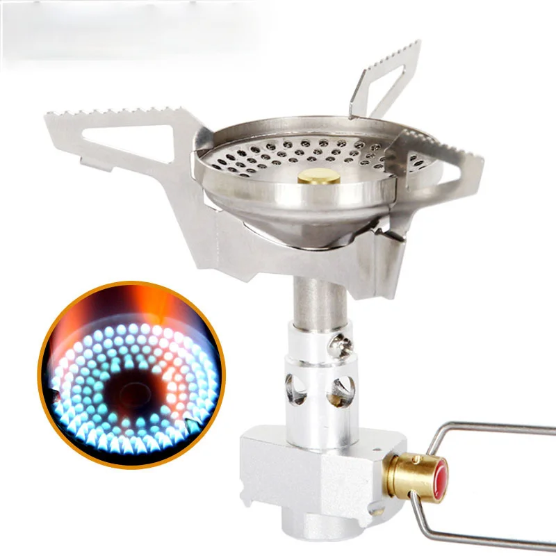

Outdoor Anti-scald Portable Gas Stoves Mini Camping Foldable Cooking Stove Travel Picnic Survival BBQ Gas Furnace Combustor