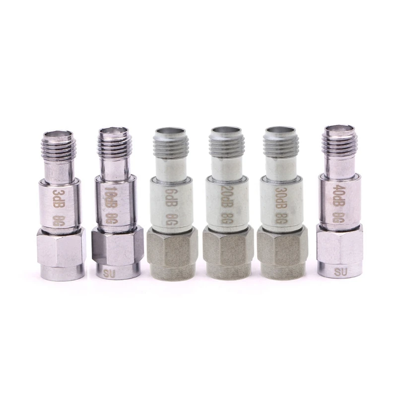 

SMA Attenuator 2W 8G DC-6GHz 8GHz Coaxial Fixed Attenuators 40DB/30DB/20DB/10DB