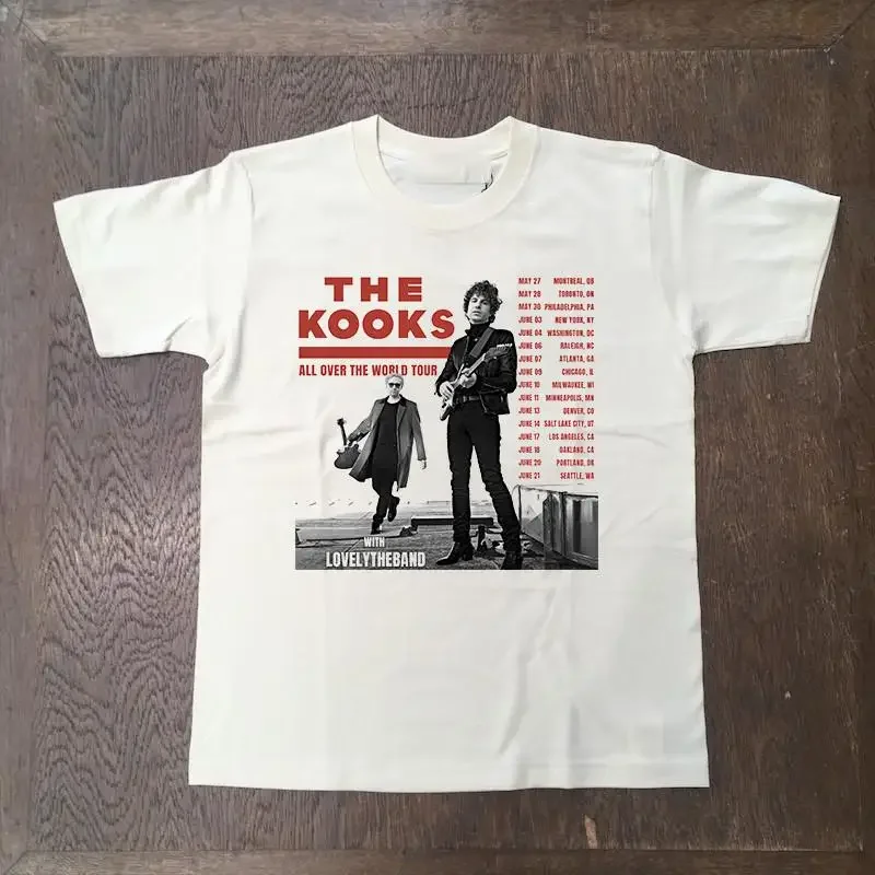 Фото Футболка The Kooks All Over World Tour North America, полный размер, S-5XL №1