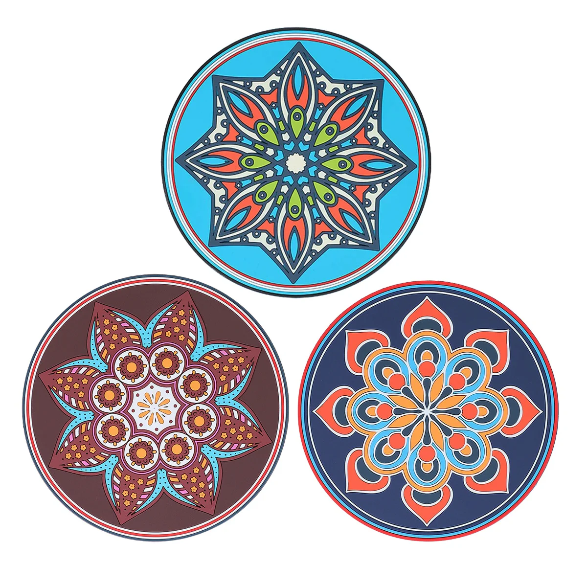 

3pcs Heat Resistant Place Mat Dining Table Anti-scald Pad for Pot Plate Bowl