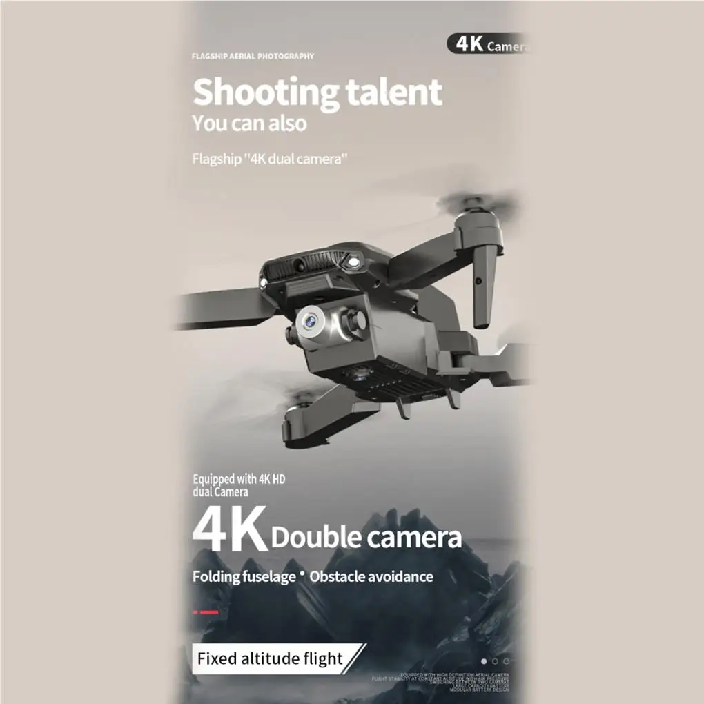 

H26 RC Drone 4K HD Dual Camera Optical Flow Positioning Remote Control Drone Aerial Photography Foldable Quadcopter Helicopter