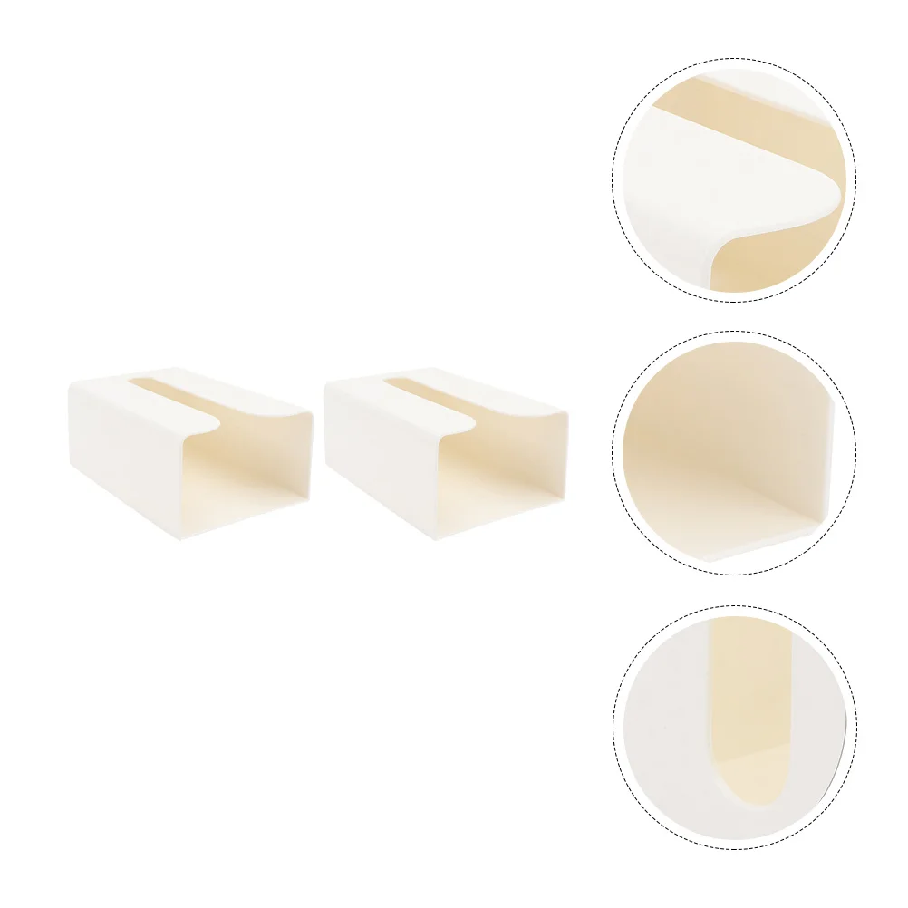 

2 Pcs Paper Towel Dispenser Tissue Storage Holder Bathroom Tissue Box Roll Paper Box Bathroom Paper Box