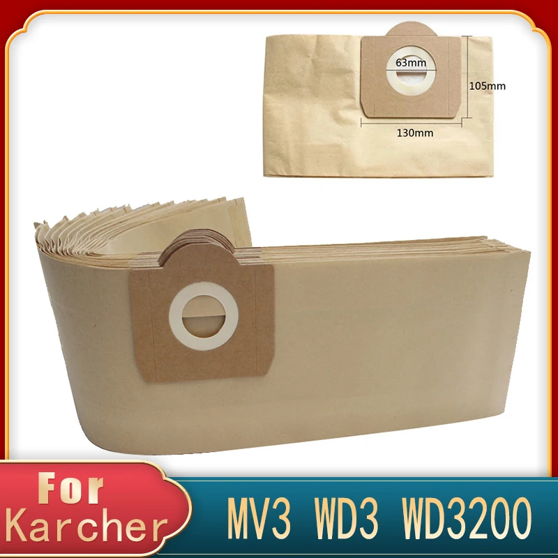 

Dust Bags For Karcher MV3 WD3 WD3200 WD3300 A2204 A2656 WD3 500P SE4001 SE4002 Vacuum Cleaner Parts For Rowenta RB88 RU100 RU101