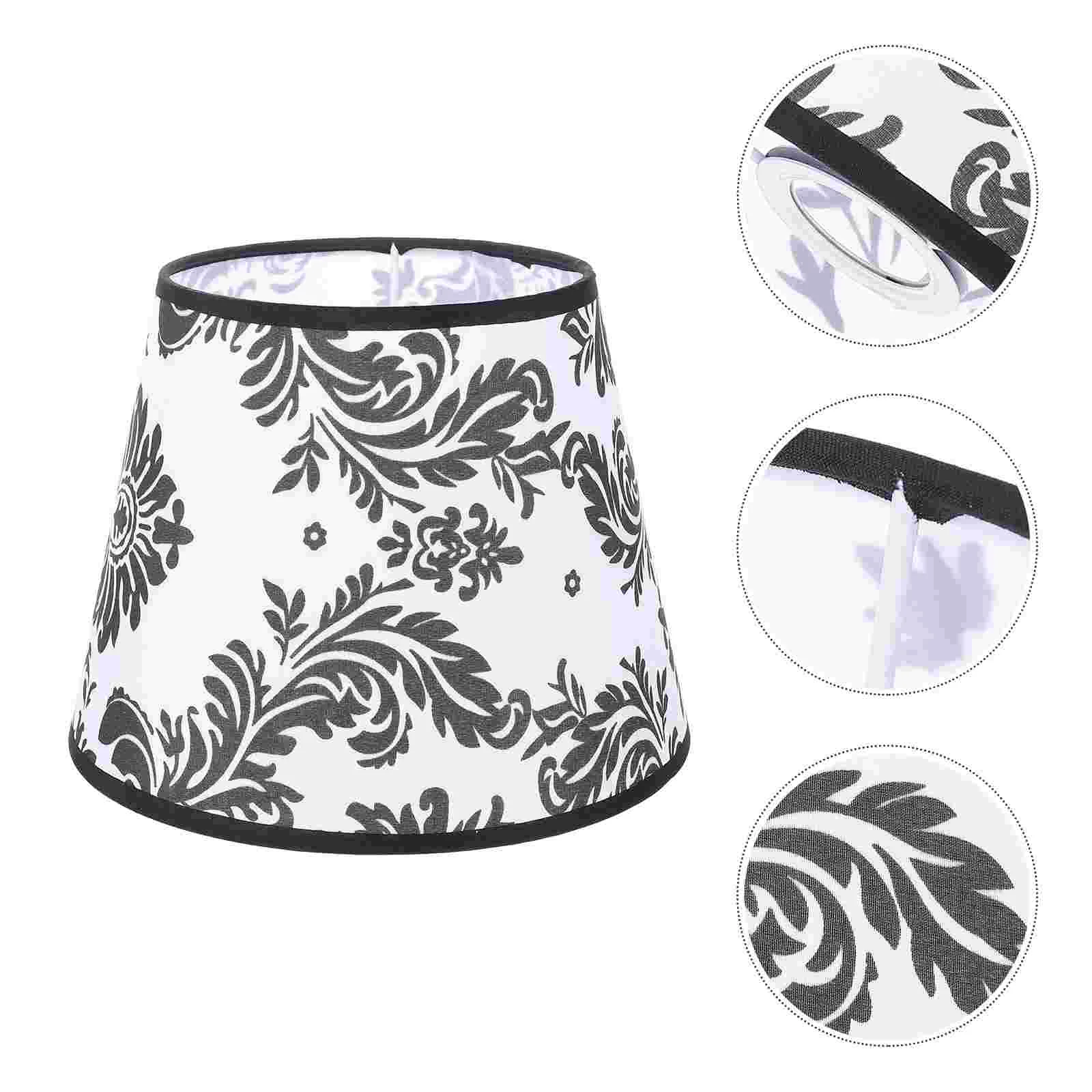 

Lampshade Pendant Light Cover Table Lamp Shades Printing Clip- Fitter Lamp Shades Farmhouse Lamp Shade Iron Spider Lamp Shade