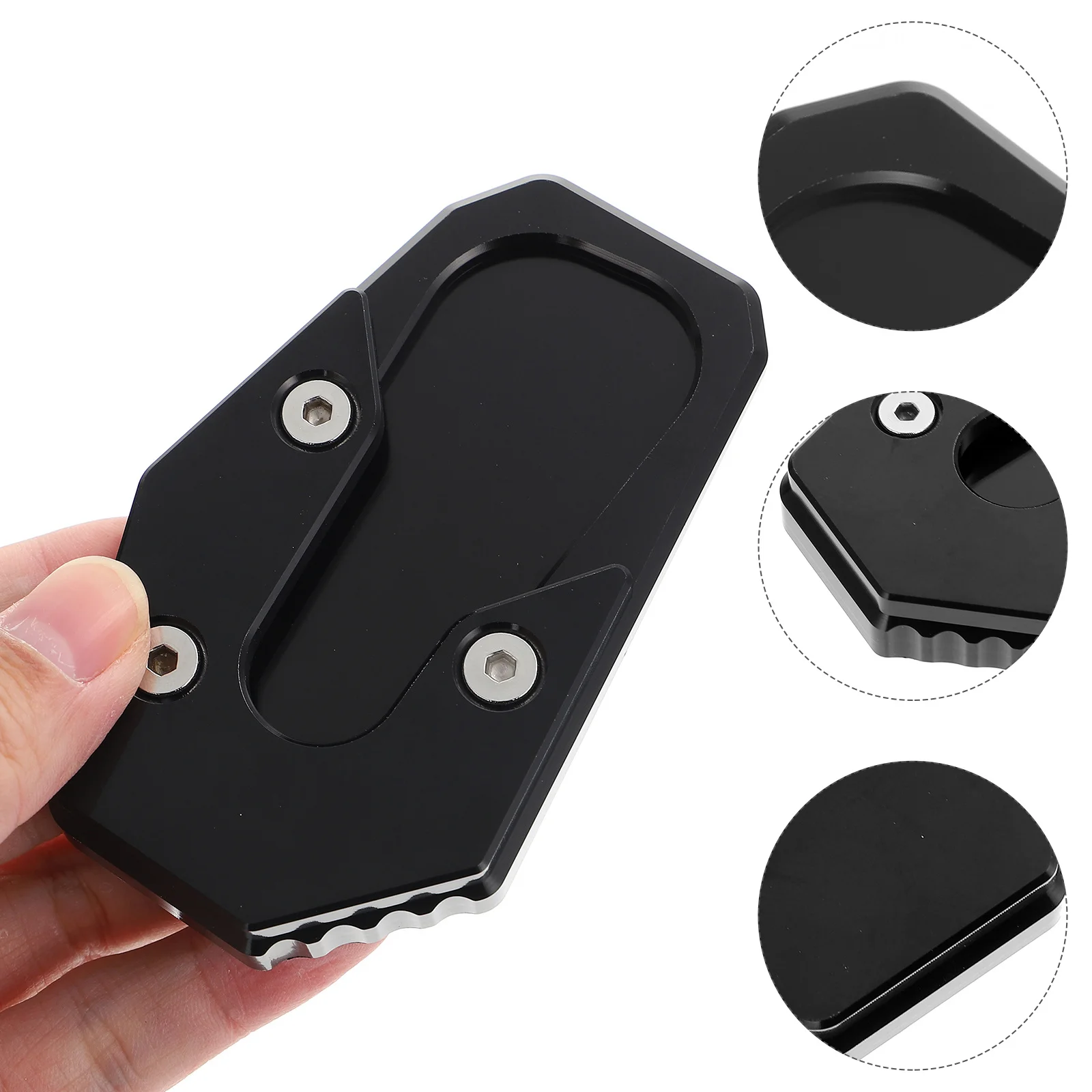 

Motorcycle Side Kickstand Pad Stylish Practical Kickstand Support Plate Kickstand Extension Pad Motorcycle Accessory