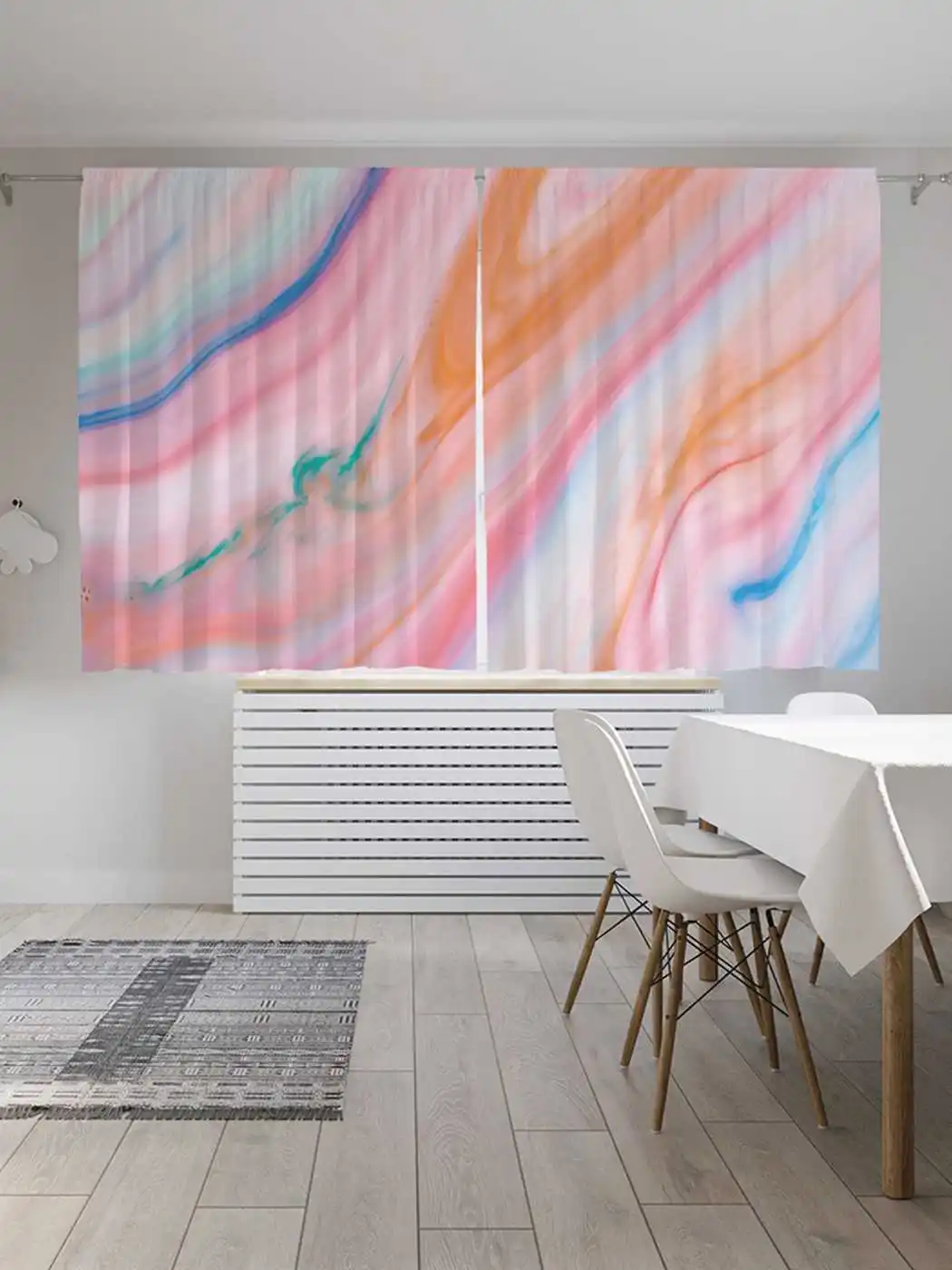 Шторы с фотопечатью из сатена &quotКрасота загадочное леди&quot | 290х180 см JoyArty Дом и