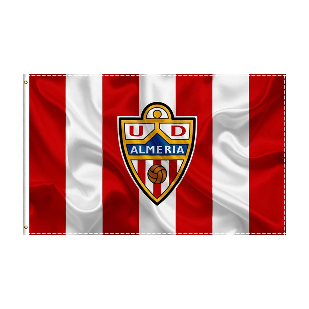 

3x5 Ft UD Almeria Flag Polyester Printed Football Team Banner For Decor
