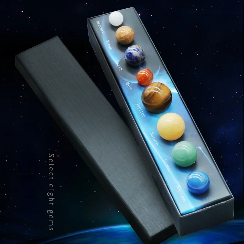 

Natural Stone Eight Planets Universe Solar System Planet Science Set Education Cognitive Ornaments