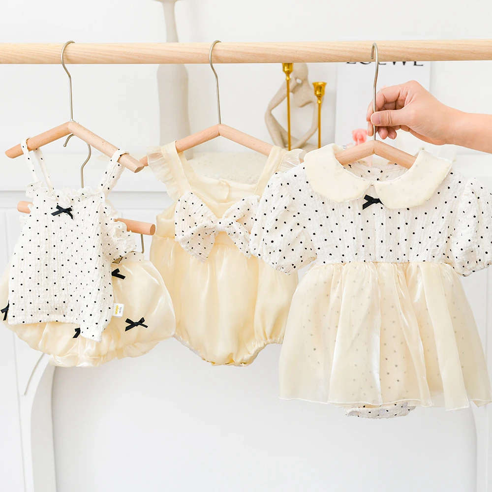 

MILANCEL, Новинка лета 2022, для малышей, цельный, с вышивкой, с квадратным вырезом, с пышными рукавами, комбинезон детская одежда