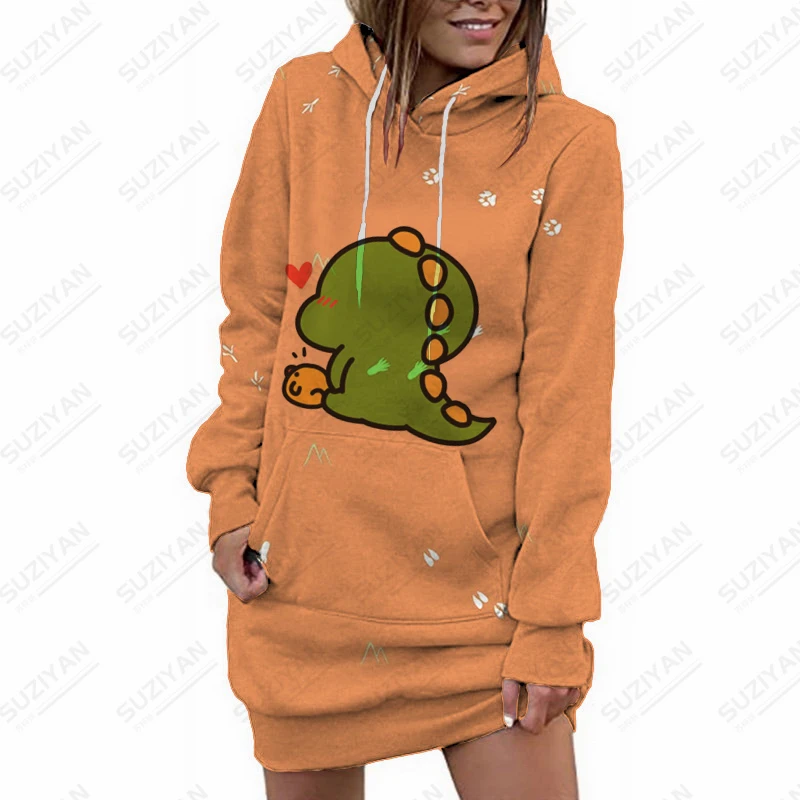 

Dress Autumn Casual Fashionable Printed Summer Clothing Oversized Clothing Zipper Standard-Fit Top Quality Elegant Woman Dress