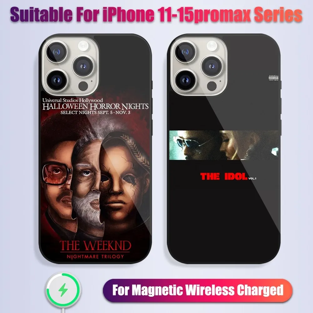 Чехол для телефона Singer The Weeknd Idol Vol 1 iPhone 13 14 15 11 12 Pro Max Plus стеклянный магнитный чехол