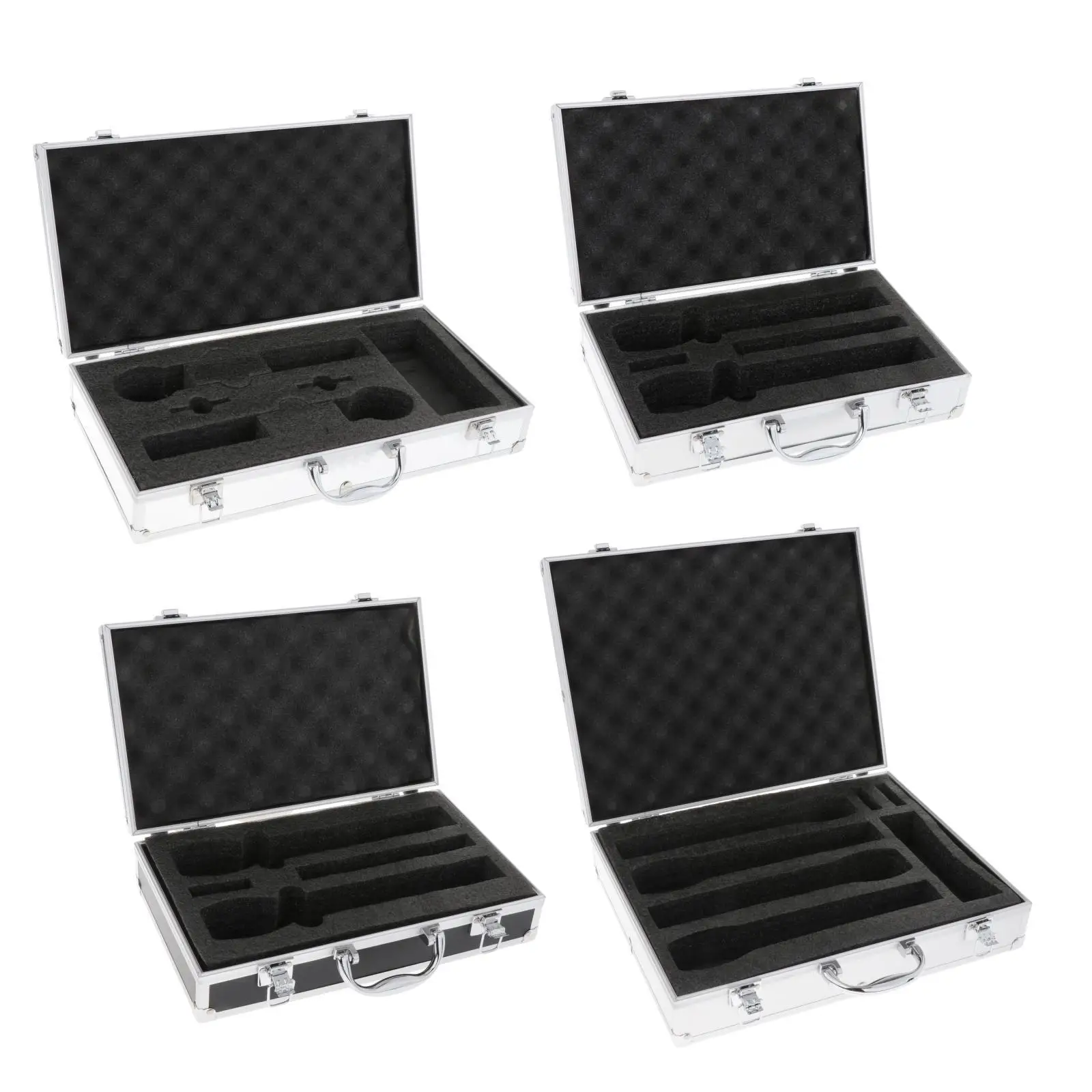 

Microphone Case Instrument Storage Case Hard Shell Mic Case Mic Storage Box for Singing Stage Live Broadcast Broadcasting