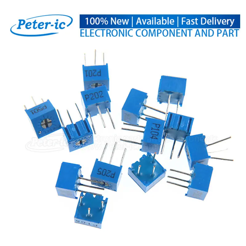 (10 шт.) 3362P 103 10k Топ регулируемый резистор потенциометр 1K 2K 5K 50K 100K 200K 500K 1M 101 201 501 102 202