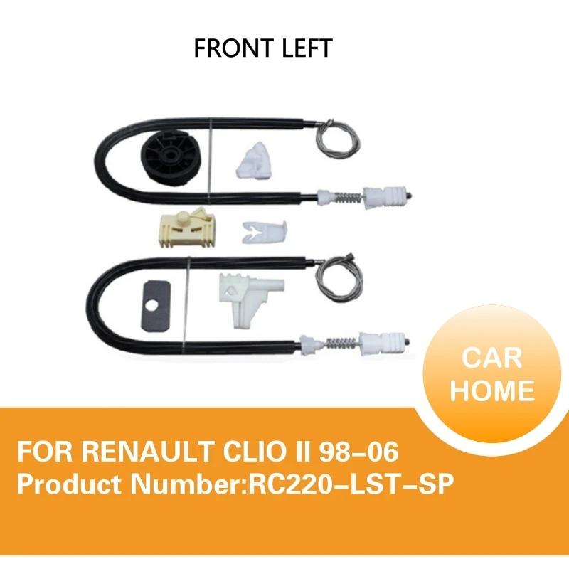 

Оконный регулятор полный комплект зажимов для RENAULT CLIO II комплект для ремонта стеклоподъемника передняя левая 2/3 дверь 1998-2006