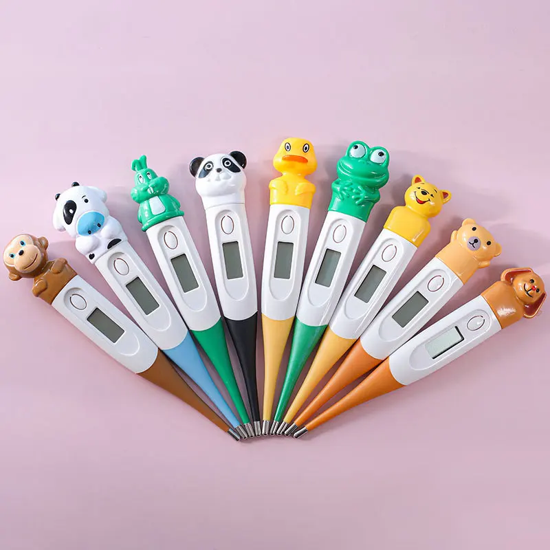 Cartoons Digital Baby Child Adult Pet Soft Flexible Tip Cute Celsius Body Fever Thermometer Temperature Measurement Tool