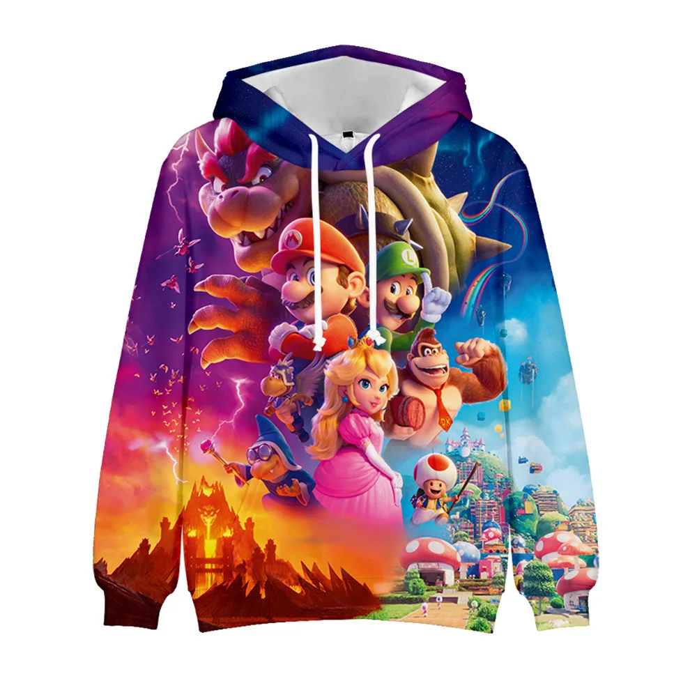 

The Super Mario Hoodie Anime Hoodies Men Women Streetwear Pullover Harajuku Hoodies Sweatshirt Clothes