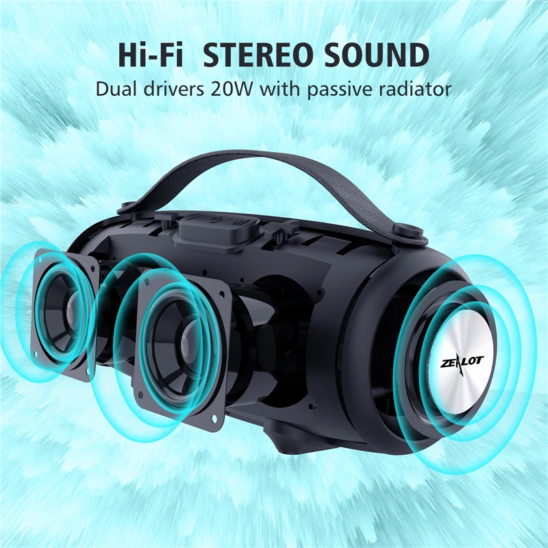 Bluetooth-Колонка ZEALOT S34 10 Вт с батареей 1800 мАч |