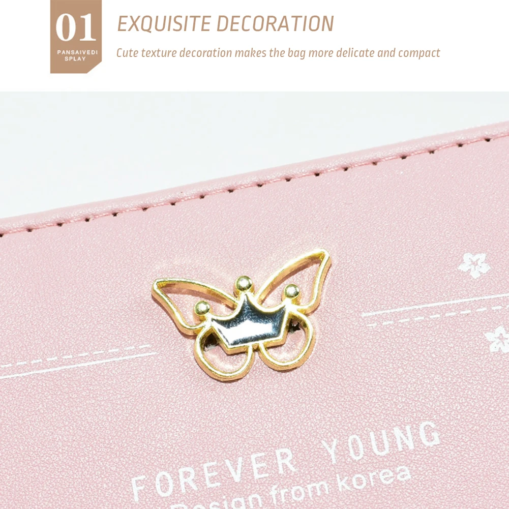 Personalized Butterflys Flower Print Long Clutchs Multi-Purpose Large Capacity Purse Women Girls Purses For Womens Kadın çanta