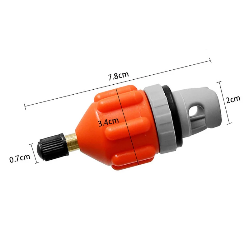 1PC Насосный адаптер для надувных каяков SUP Board водных видов спорта с воздушным клапаном для лодочных принадлежностей из нейлона, стойкого к износу.