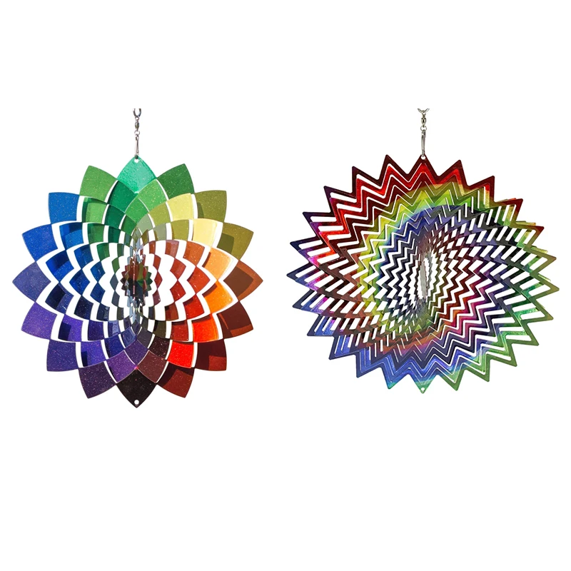 

Цветной Спиннер из нержавеющей стали-3D украшение для дома и улицы сада