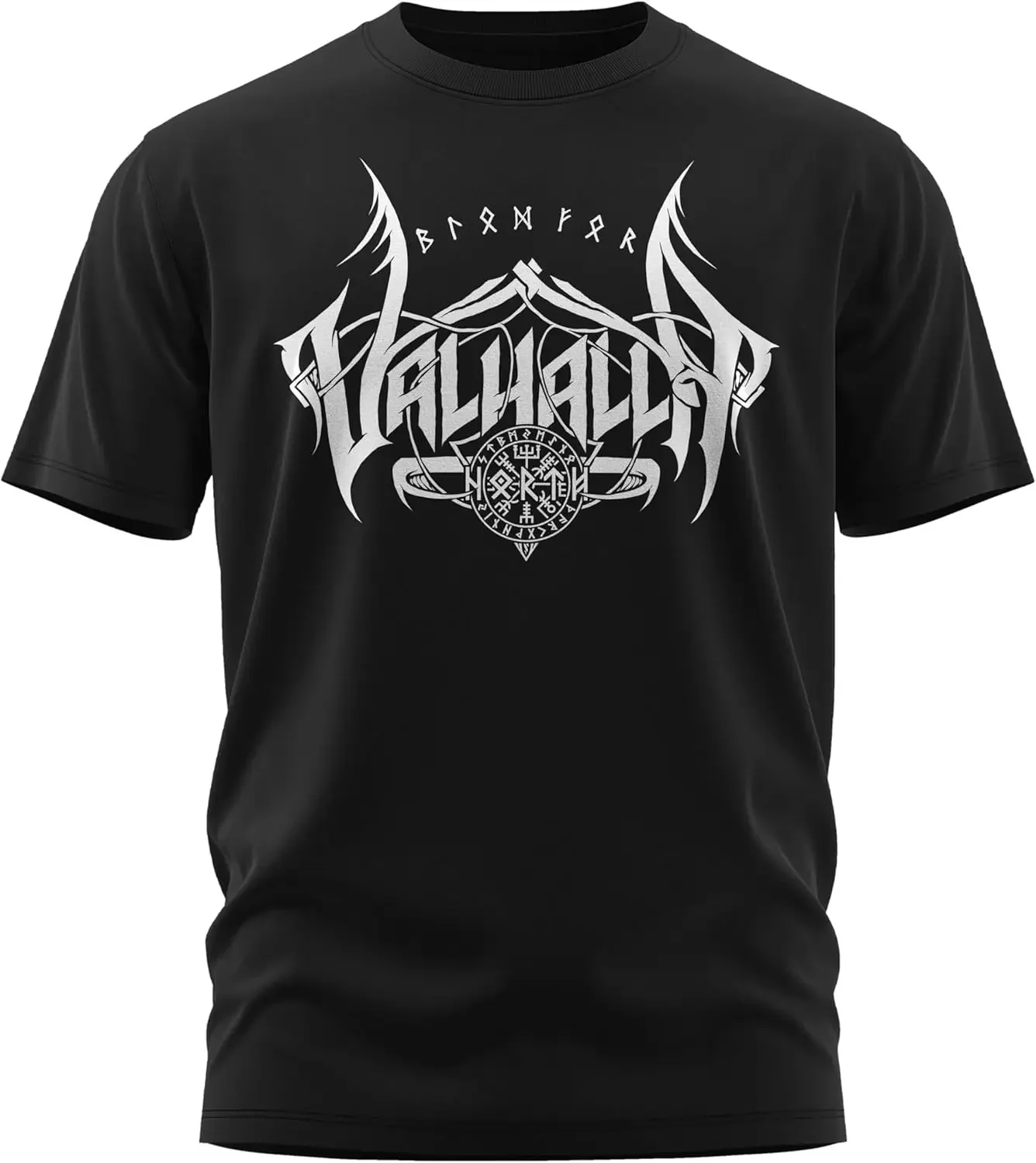 Кровь Вальгаллы. Футболка Nordic Warrior Berserker 100% хлопок с круглым вырезом и коротким