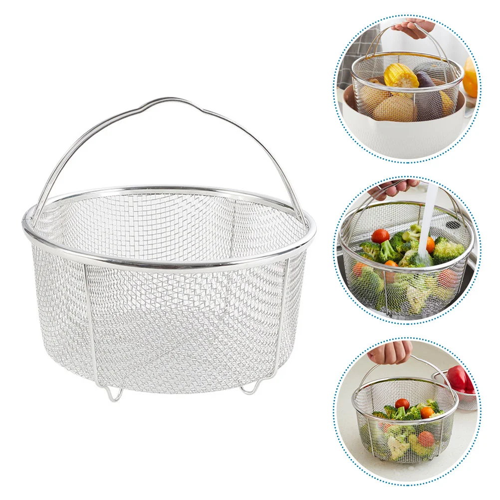 

1pc French Fry Serving Basket Stainless Steel Fry Basket Mesh Net Strainer Basket Chip Frying Basket Frying Colander