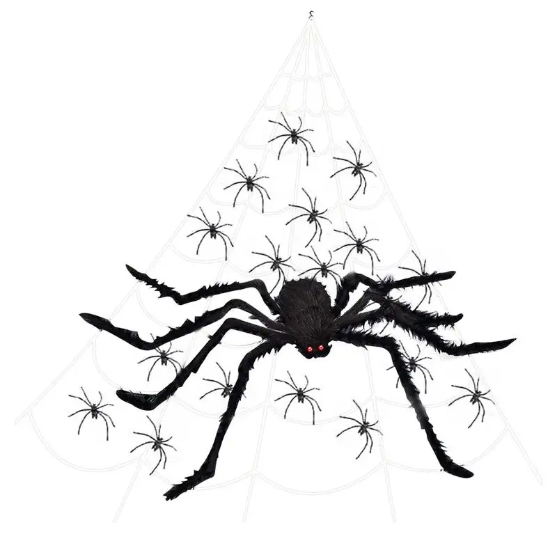 

Гигантский паук, страшный пушистый реалистичный поддельный паук, паук для интерьера и фотографий футов для торговых центров, двора, ресторана