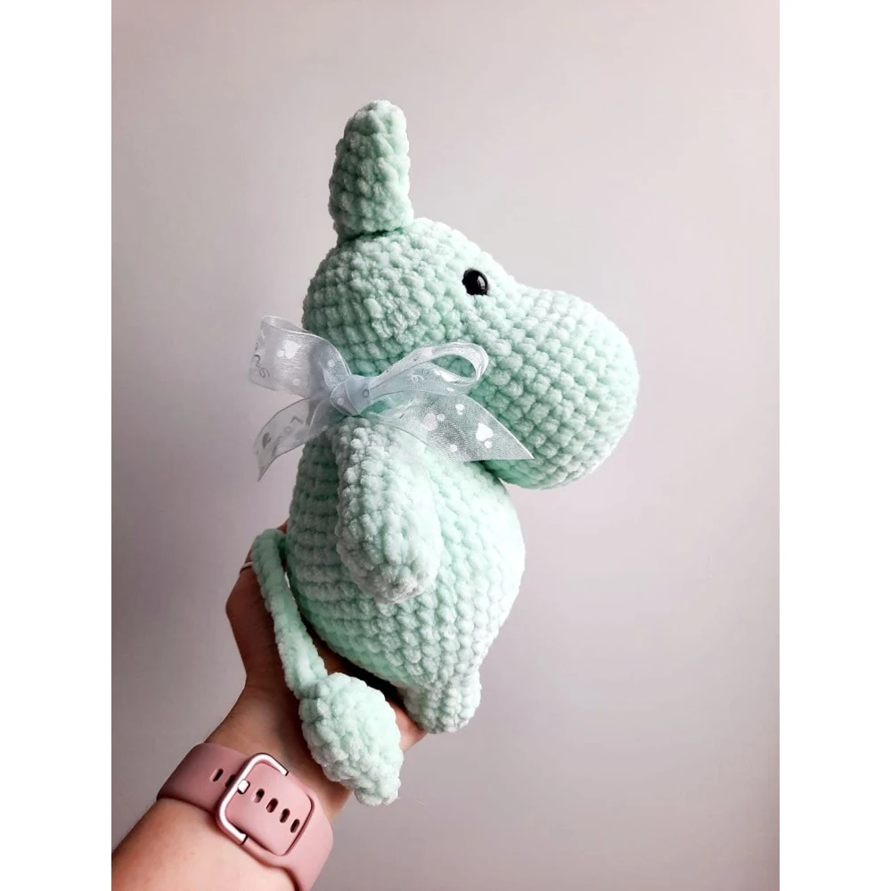 Soft toy plush mummy troll knitted handmade 24 cm |