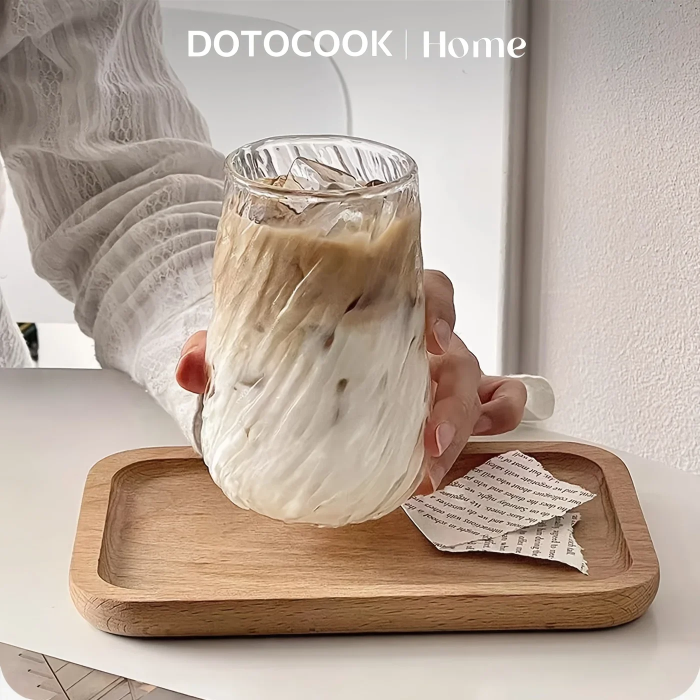 

Стеклянная кофейная кружка 400 мл