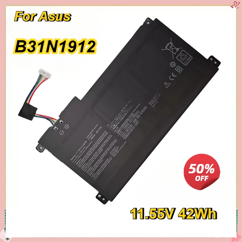 B31N1912 C31N1912 Аккумулятор для ноутбука Asus VivoBook 14 E410MA L410MA E410KA E510MA E510KA F414MA L510MA R522MA 11 55 В 42