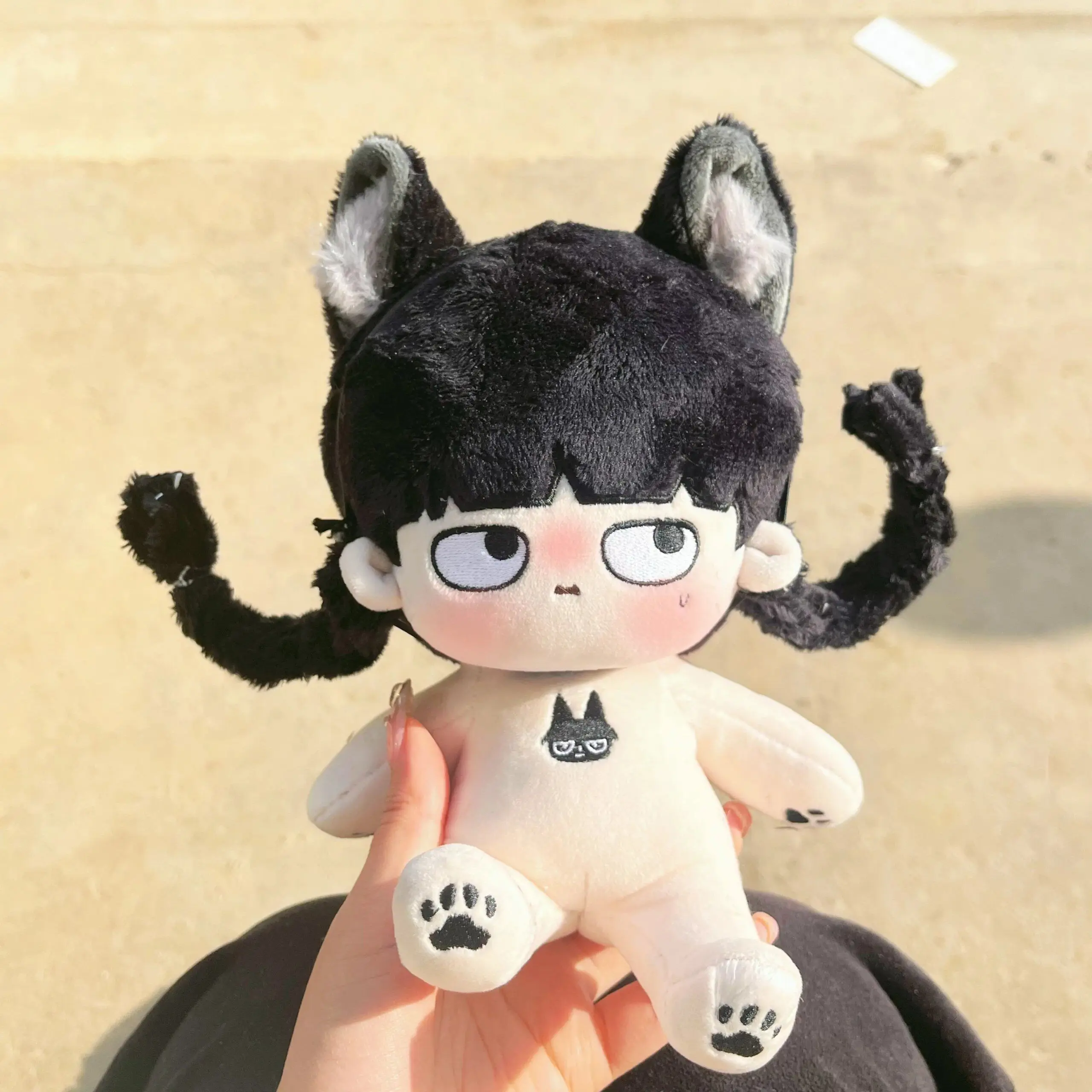 

Anime Mob Psycho 100 Kageyama Shigeo 20cm Cute Plush Doll Skeleton Body Dress Up Stuffed Toy Cosplay Gift