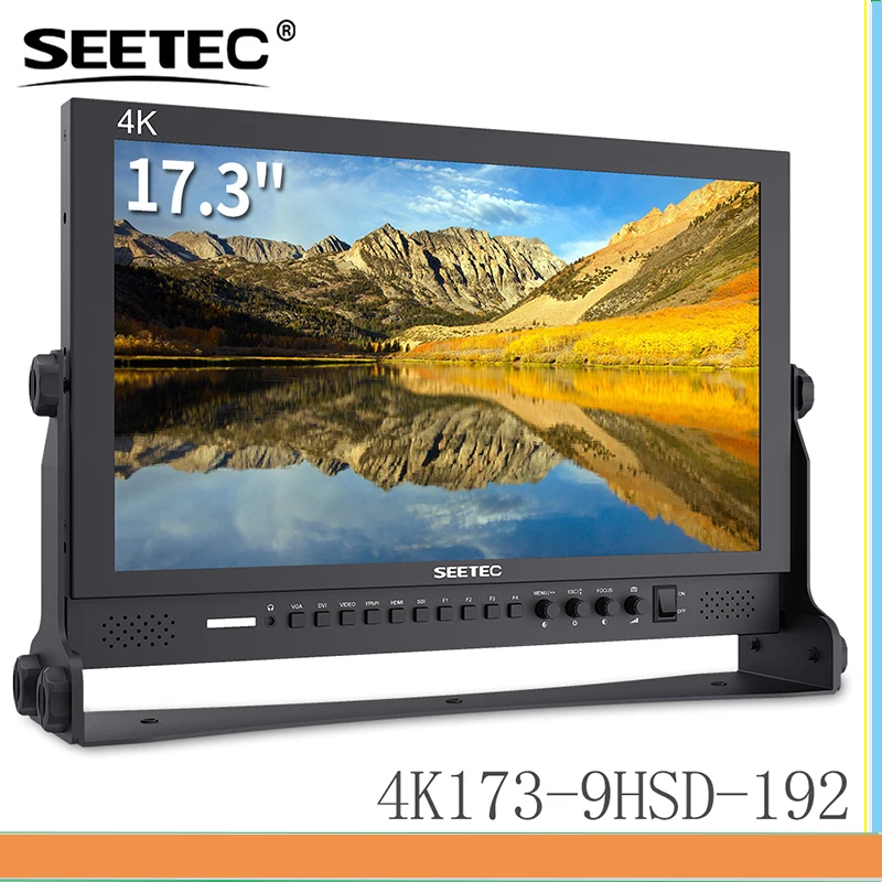 

SEETEC 4K173-9HSD-192(Original P173-9HSD) 17.3 Inch IPS Aluminum 1920x1080 FHD 3G-SDI HDMI 4K Broadcast Monitor with AV YPbPr