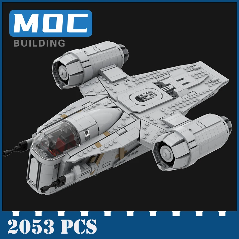

MOC-58708 Звездный план бритва Звездный Корабль крест MOC строительные блоки сборные блоки детские развивающие игрушки DIY подарки на день рожден...