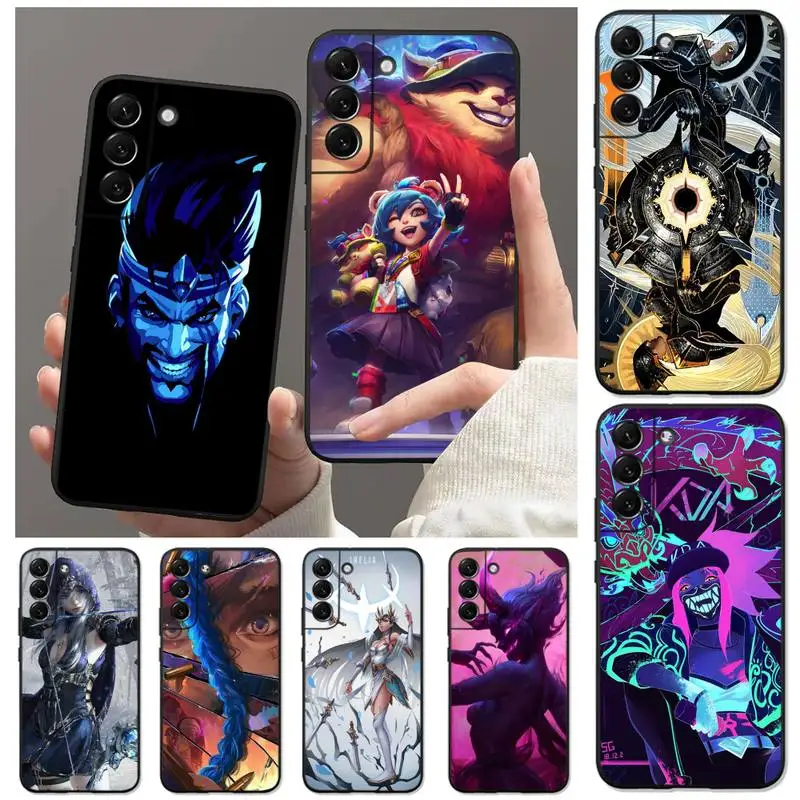 Купи Game League of Legends Phone Case for Samsung Galaxy S22 S21 Ultra S20 FE S10 S9 Plus 5G lite 2020 Soft Funda Cover за 120 рублей в магазине AliExpress