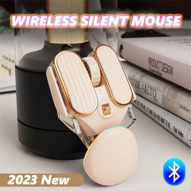 

Q3 Bluetooth Wireless Mute Mouse Wired USB RGB Backlit Rechargeable Portable Mouse for Laptop Computer Office MouseLadie Gift