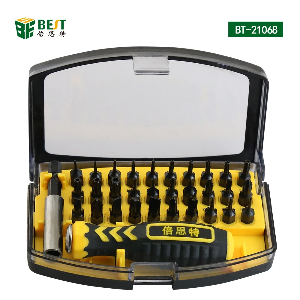 Price 32 in 1 Professional Screwdriver Kit Magnetic Screw Driver Bits for Phone Tablet Watch Glasses RC DIY Repairing Hand Tools Set
