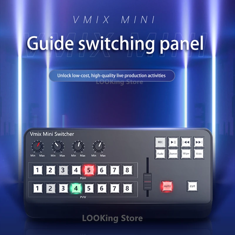 Мини-переключатель TYST Video Vmix панель управления MIDI 2 0 переключатель видеозаписи