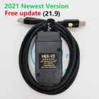 2021 реальный товар VCDS VAG COM 21,9 VAGCOM 21,9 VCDS HEX V2 USB интерфейс для VW AUDI Skoda Seat Unlimited VIN для 1996-2017