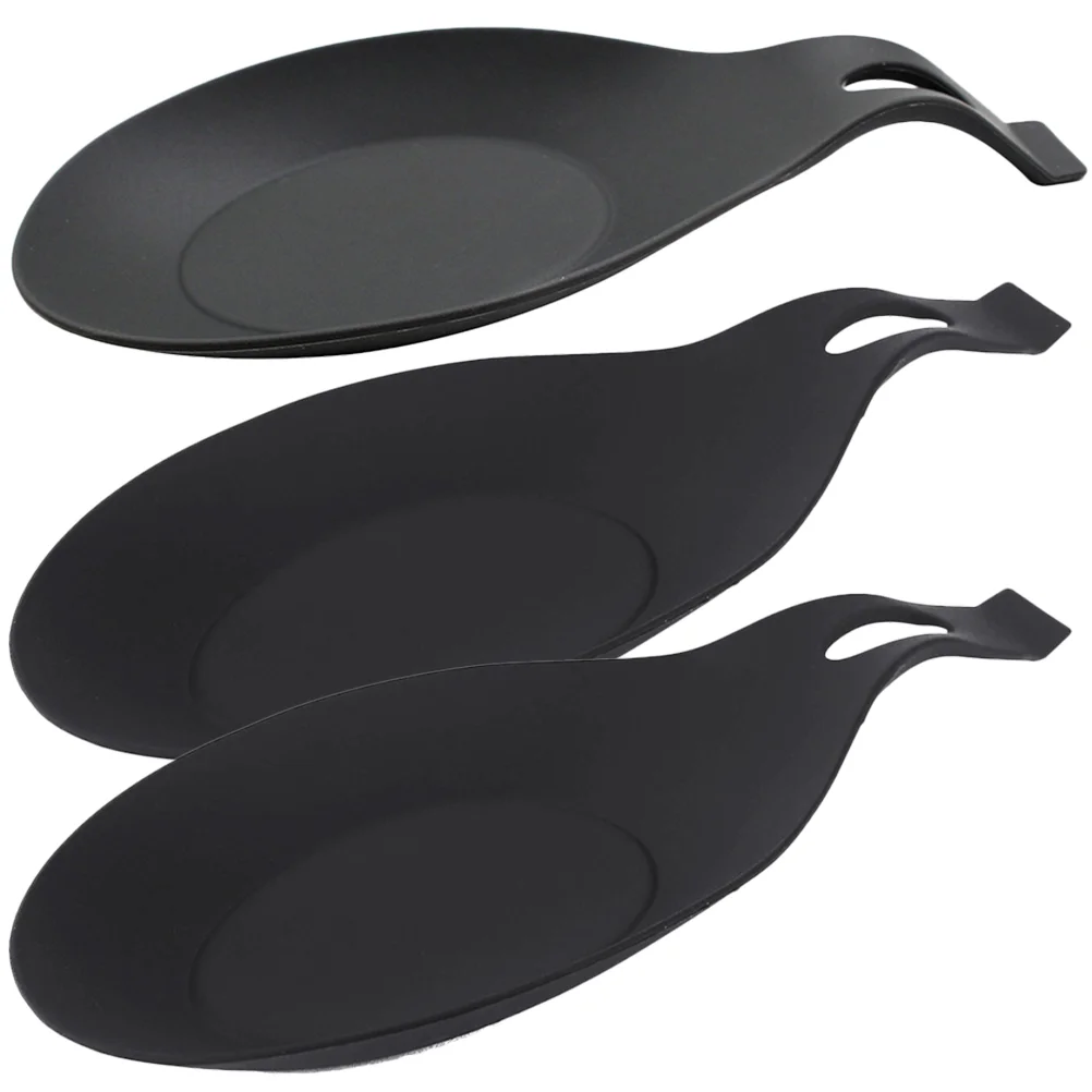

Silicone Spoon Rest Holder Table Funny Utensil Desktop Sturdy Scoop Practical Mat