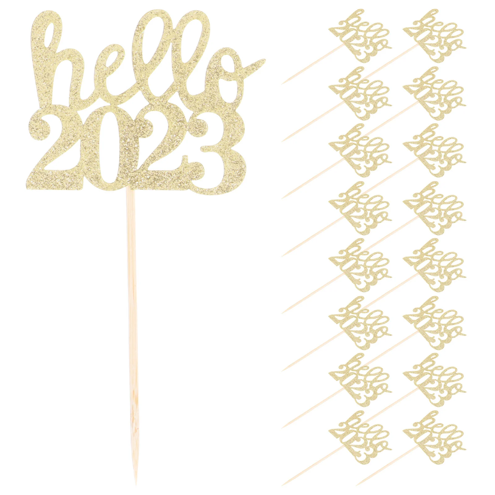 

Cake Insertedyear New Topper Birthday Decorative Happy Cupcake Party Pickstoppers Decorations Decoration Adornment Decor Flags
