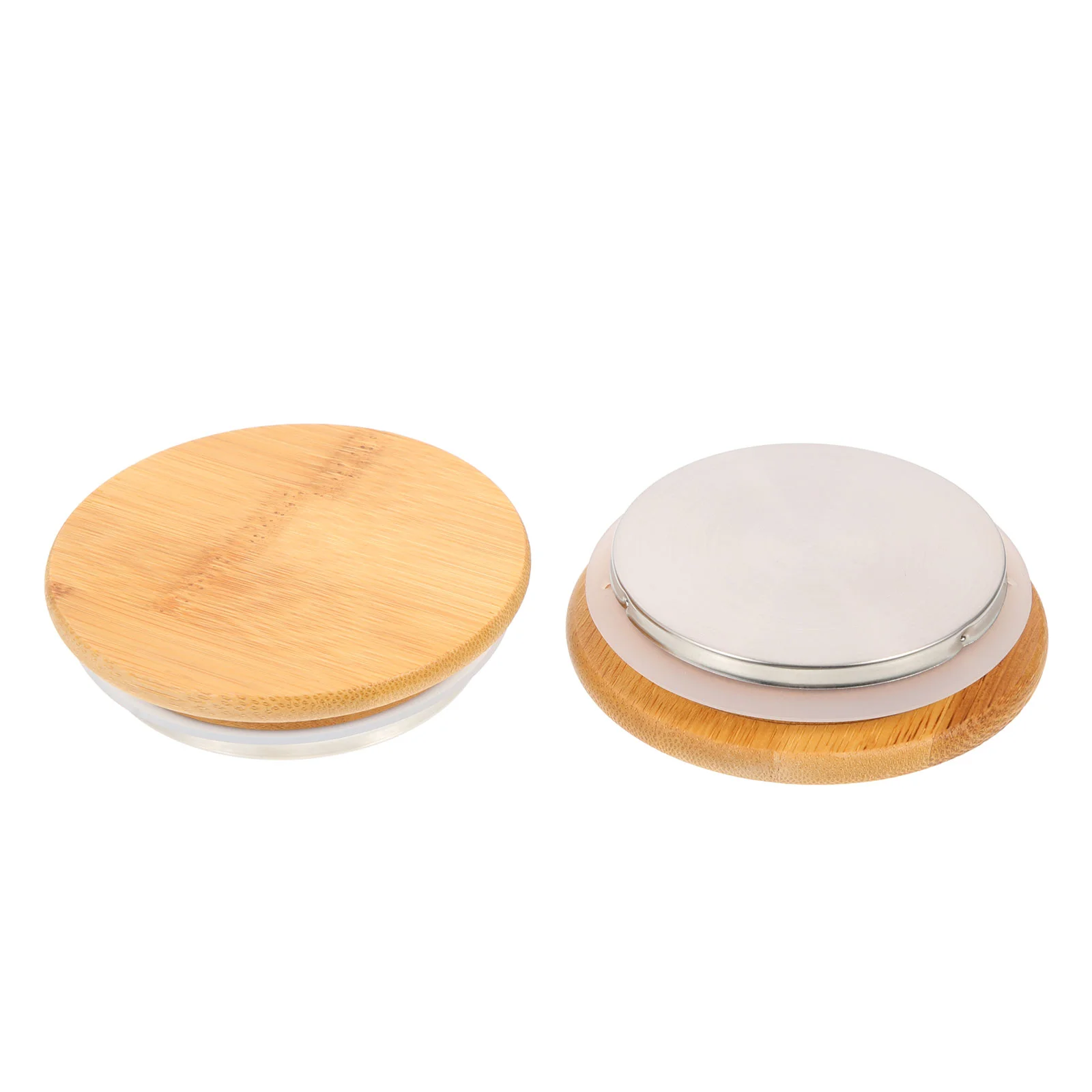 

2 Pcs Household Teapot Lid Kettle Water Silicone Stainless Steel Pitcher Protector