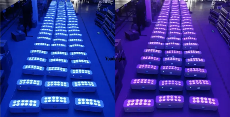 4 шт. Nedlairage scène dmx par 12x18 Вт 6в1 светодиодный пульт дистанционного управления