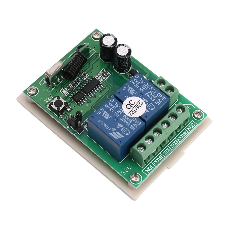 433 МГц 12 В 2-канальный радиочастотный беспроводной переключатель дистанционного