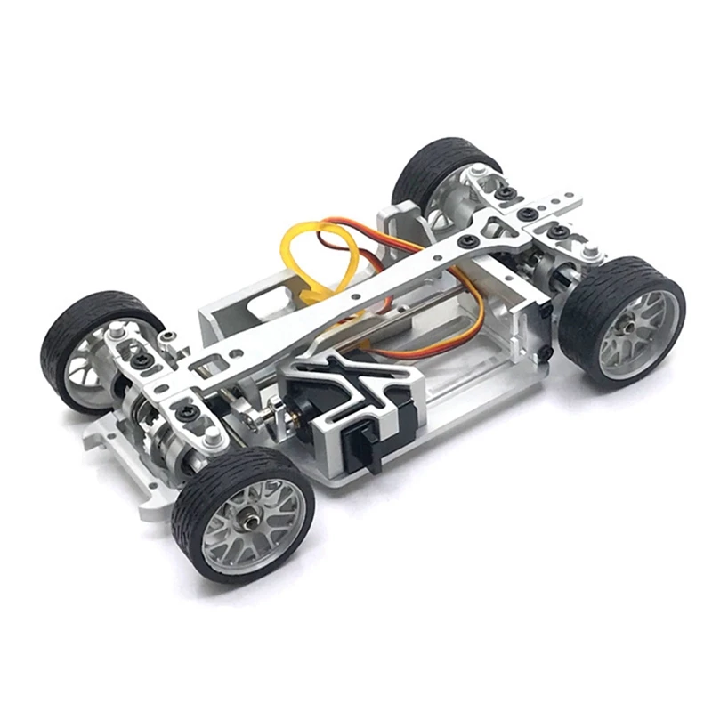 

For Mini-Q All Metal Wheelbase Adjustable Assembled Chassis Frame For Mini-Q 1/28 RC Car Upgrade Parts