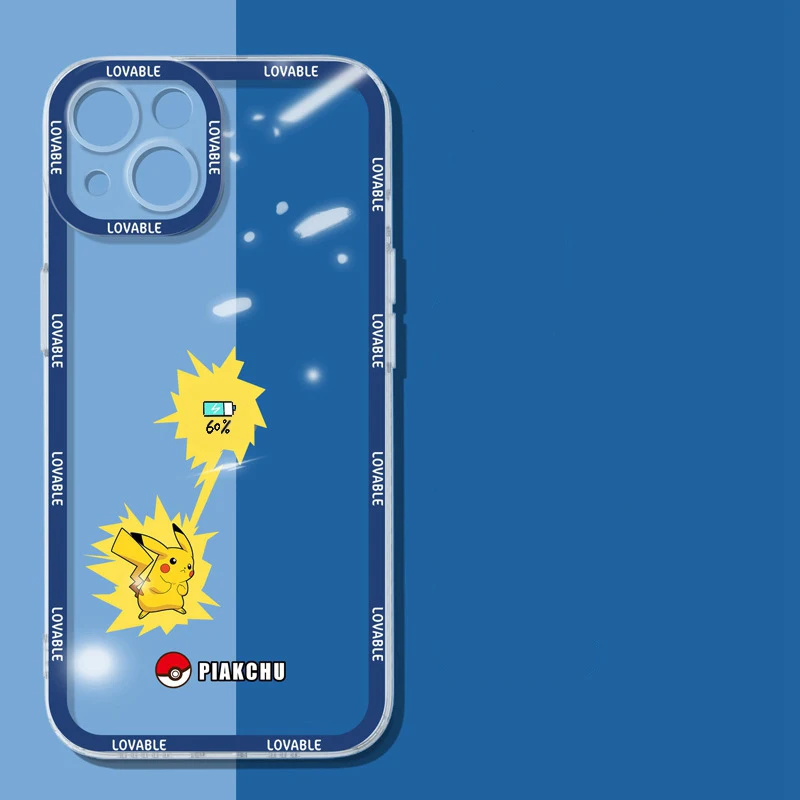 Kawaii Pokemond Pikachu аниме силиконовая фотография подходит для Iphone12 13Pro Max 11 12Promax 7 Xr Xsmax фестиваль маленький подарок
