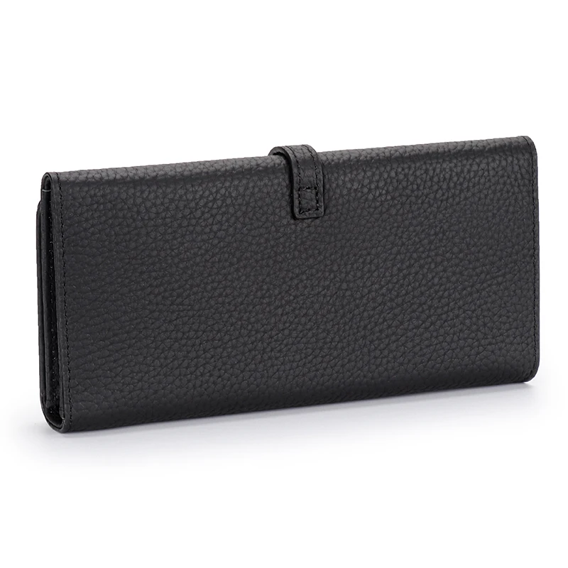 100% Genuine Leather Womens Wallets and Purses Fashion Large Capacity Multi Card Holding Bag Money Bag Luxury Phone Wallet Purse