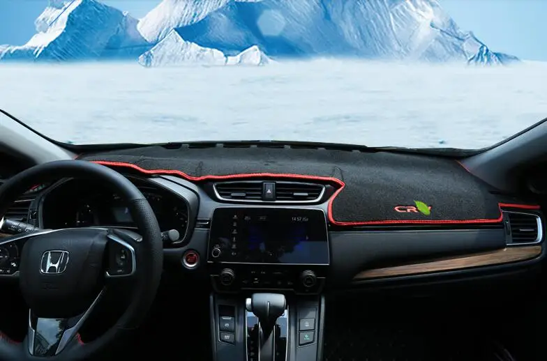 

2 цвета для Honda CRV 2017, коврик для защиты приборной панели от светильник, Накладка для приборной панели, настольные коврики, затеняющие коврики...