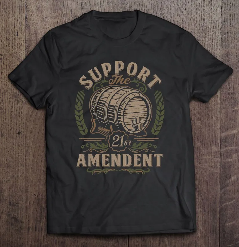 

Пивная поилка Support The 21St A men d men t Craft «Пивные» майки, уличная одежда, мужская футболка, искусственная мужская рубашка