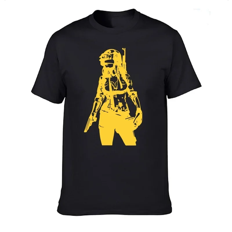 Новая летняя футболка с принтом PUBG Corporation женская мужские хлопковые футболки