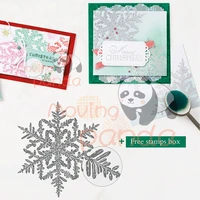 moving panda new snowflakes clear stamps no cutting dies for diy dies scrapbooking paper cards decorating craft embossing dies